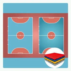 Outdoor Futsal Modular Court Flat Tiles Futsal Pitch flooring tile