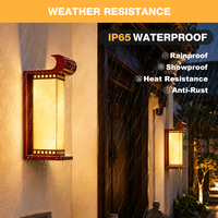 BOHONG Applique murale LED carrée populaire et durable pour jardin paysager, en acier inoxydable 304, effet marbre, étanche IP65, 16W, garantie 5 ans pour l'extérieur