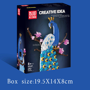 Mould <span class=keywords><strong>King</strong></span> 10149 Modèle de Peinture Paon en Blocs de Construction Jouets Jeu de Construction MOC Puzzle Créatif Ensemble de Blocs de Construction pour Adultes Cadeau - Product Image 6