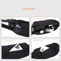 Logo personnalisé ou prêt à expédier pochette étanche en tissu sac de taille imperméable sac de taille de cyclisme sac banane sac de ceinture de course
