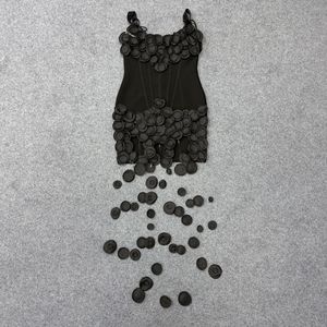 Bettergirl Nuovo <span class=keywords><strong>Abito</strong></span> Corto <span class=keywords><strong>Nero</strong></span> Circolare alla Moda Primavera 2026, Sexy Vestito da Sera Aderente con Allacciatura al Collo - Product Image 5