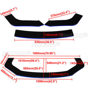 Kit de carrosserie universel pour pare-chocs avant de voiture, lèvre de séparation, diffuseur et protection pour LEXUS IS200T IS250 IS350 ISF GS350 GS450H NX200T NX300H RC-F - Product Image 6