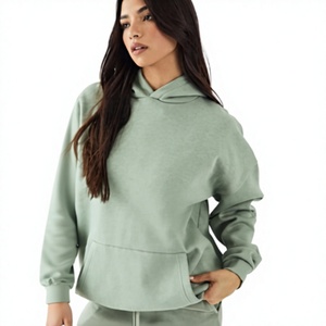 Hoodie ample et tendance pour femme, 100 % coton, avec logo frontal, tricoté pour l'automne/hiver – Collection Noël - Product Image 1
