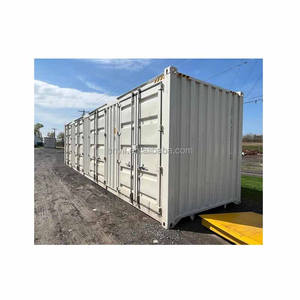 Conteneur en acier High Cube de 40 pieds avec 4 portes latérales complètes, stock neuf, idéal pour l'entreposage à fort volume. - Product Image 2