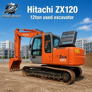 Excavadora de cadenas Hitachi ZX120 usada en Japón, excavadora hidráulica mediana de 12 toneladas de segunda mano Hitachi ZX130 ZX160 en venta - Product Image 1
