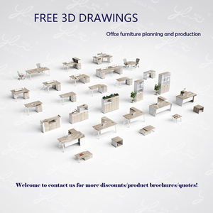 Vente en gros Comptoirs de réception en MDF Mobilier de bureau moderne avec rangement <span class=keywords><strong>Table</strong></span> de bureau durable pour les entreprises - Product Image 4