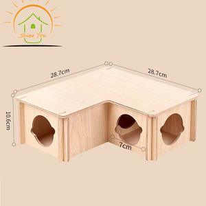 Yüksek kalite ve ucuz fiyat hamster kafes pet evler chinchilla ve gine domuzları için mobilya ahşap pet house - Product Image 5