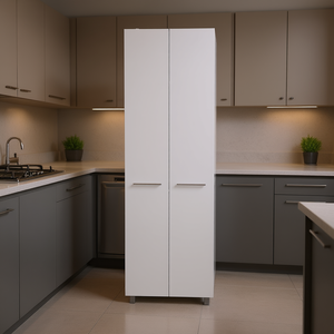 Gabinete de Despensa Blanco Phoenix Kitchen, 18-23.9 Pulgadas de Profundidad, Gabinete de Base para Montar en la Pared, Estilo Contemporáneo Minimalista - Product Image 2