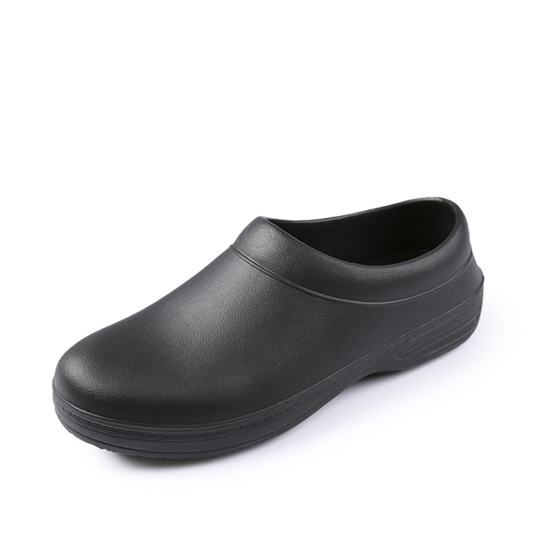 Zapatos De Cuero para hombres zapatos trabajo de cocina del restaurante  resistente al aceite Sin Cordones Patín | eBay