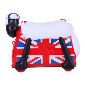 red shaun the sheep ride-on suitcase cartoon trolley luggage for children - Product Image 2