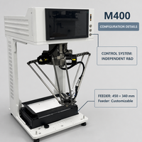 Alimentateur flexible M400 avec système de contrôle servo, positionnement dynamique et intégration d'étiquetage Feida