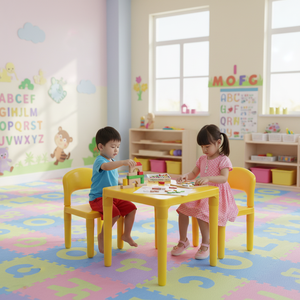 Juego de Mesa de Arte y Manualidades para Niños, Superficie de Plástico Moldeado por Inyección, Material No Tóxico, Certificado ISO 9001, para Jardín de Infancia y Hogar - Product Image 1
