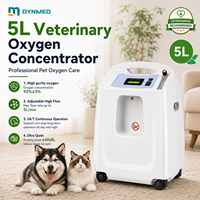 Concentrateur d'oxygène vétérinaire DYNMED 5L pour oxygénothérapie, adapté aux cages de soins intensifs et aux appareils d'anesthésie portables