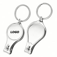 Porte-clés en caoutchouc avec logo personnalisé, composants en alliage de zinc, coupe-ongles, ouvre-bouteille - Portable, impression par transfert thermique, promotionnel