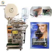 Machine d'emballage de sachets à une voie avec soudure 4 côtés et couche de séparation pour liquides et crèmes, idéale pour la teinture capillaire, le shampoing et la crème colorante pour cheveux