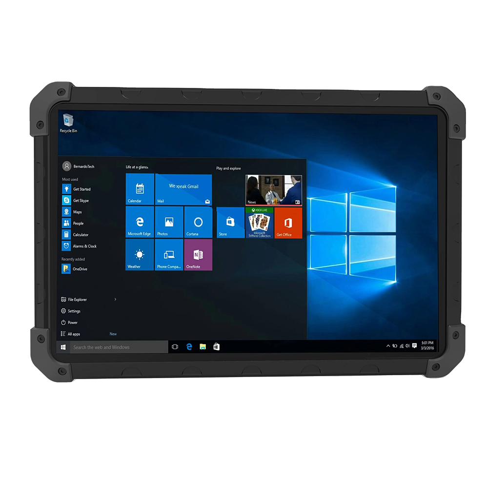 ביצועים גבוהים 10.1 אינץ מחוספס Win 10 Tablet IP67 2D סורק RFID GPS 10000 mAh סוללה 2mp מצלמה 10 אינץ מוקשח tablet pc