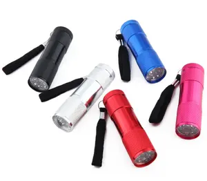 Lampes de poche à lumière noire UV, Mini torche à lumière noire Portable à 9 LED