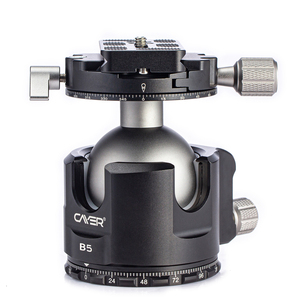 Cayer Đầu Bi Ba Chân Toàn Cảnh 360 Chuyên Nghiệp Bằng Nhôm B5 54Mm Cho Máy Ảnh, Đầu Bi Tải 15KG - Product Image 3