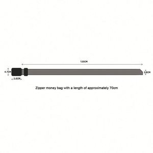Travel Cash Anti-Theft Braided Silk Belt <b>for</b> Women & <b>Men</b> Portable Hidden Money Strap <b>Wallet</b> 120cm Polyester/Cotton - Product Image 6