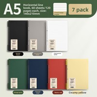 B5 A5 cahiers à spirale à feuilles mobiles couverture de maintien confortable détachable spécialement conçue pour les étudiants du collège