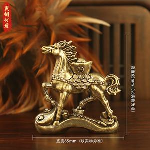 Objet décoratif en cuivre créatif pour l'attraction du succès et <span class=keywords><strong>de</strong></span> la richesse, cheval du zodiaque rétro BMW, bureau à domicile, décoration <span class=keywords><strong>de</strong></span> bureau, décoration <span class=keywords><strong>de</strong></span> thé - Product Image 3