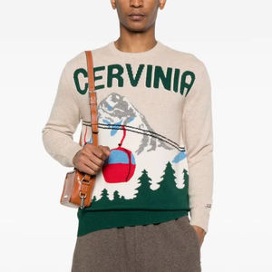 Pull tricoté personnalisé Pull tricoté à motif jacquard Pull à col rond Pull d'hiver Pull tricoté pour hommes - Product Image 1