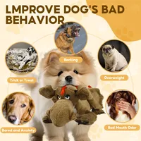 Jouet de battement de coeur de chien dragon de feu, aide à la formation comportementale de chiot pour la peluche de sommeil, jouets intelligents de compagnon d'animal familier