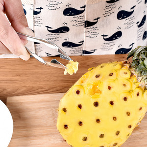 Éplucheur d'ananas en acier inoxydable, couteau à retirer les yeux de l'ananas, outil à éplucher la canne à sucre - Product Image 2