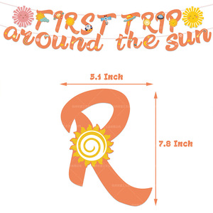 Sunshine 1er anniversaire fournitures comprennent des ballons Boho joyeux anniversaire bannière gâteau Topper premier <span class=keywords><strong>voyage</strong></span> autour du <span class=keywords><strong>soleil</strong></span> ensemble de décoration - Product Image 2