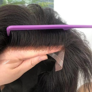 Peluca <span class=keywords><strong>de</strong></span> <span class=keywords><strong>Cabello</strong></span> Completo Emeda <span class=keywords><strong>para</strong></span> Hombre, con Nudos Decolorados, Sistema <span class=keywords><strong>de</strong></span> Reemplazo <span class=keywords><strong>de</strong></span> <span class=keywords><strong>Cabello</strong></span> con Frente <span class=keywords><strong>de</strong></span> Encaje - Product Image 4