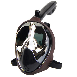 Masque de plongée intégral Hhao Sport, électroplaqué, irisé, à une seule vitre, équipement de plongée en apnée, ajustement universel - Product Image 4