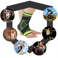 Attelle de cheville à compression avec sangle réglable, soutien de la voûte plantaire, enveloppement stabilisateur du pied pour fasciite plantaire et tendinite d'Achille