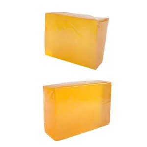 Yellow hot melt jelly adhesive fast drying speed glue jelly glue machine process for box making