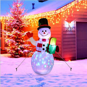 Hochwertige Weihnachts dekorationen im Freien <span class=keywords><strong>Blow</strong></span> <span class=keywords><strong>up</strong></span> Doll Infla table Christmas Snowman - Product Image 1