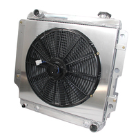 Radiateur entièrement en aluminium avec cache-ventilateur pour Jeep TJ Wrangler 1997-2006, pièces automobiles, système de refroidissement du moteur, remplace 52028041