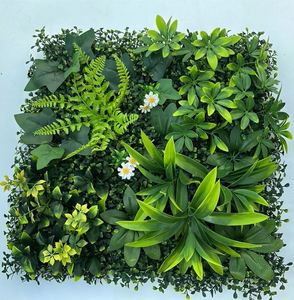 Panneaux muraux verts artificiels de 1x1m, <span class=keywords><strong>faux</strong></span> gazon réaliste protégé contre les UV et panneaux de haie de buis <span class=keywords><strong>pour</strong></span> décoration murale intérieure et extérieure - Product Image 5