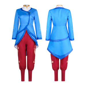 Disfraz de Princesa Elian, conjunto azul con top blanco y pantalones rojos para Halloween - Product Image 3