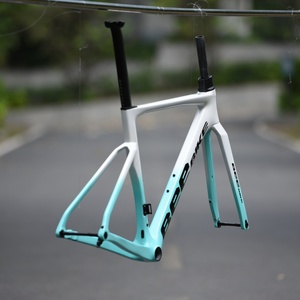 Cadre de vélo de route BeeBIKE RBCV2010 700C entièrement en carbone poli, câblage interne dissimulé, fixation plate pour freins à disque, <span class=keywords><strong>axe</strong></span> traversant, cadre léger - Product Image 3