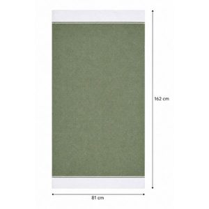 Olive Green Bamboo Bath <b>Towel</b> Fine Woven Texture <b>White</b> Border Soft Absorbent Quick Dry Lightweight Spa Hotel Gym Travel Sheet - Product Image 6