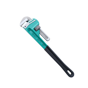 Llave para tubos de alta resistencia de 10 pulgadas con mordaza dentada ajustable, acero al cromo vanadio, grado industrial, mango antideslizante - Product Image 1
