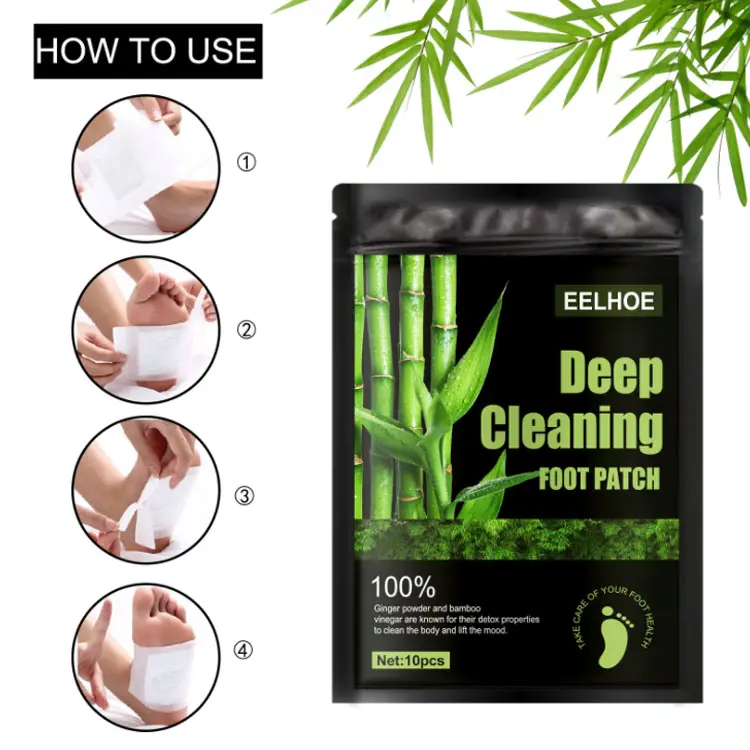 Parche Herbal Natural para limpieza profunda de pies, alivia la presión corporal y mejora el sueño, producto en oferta