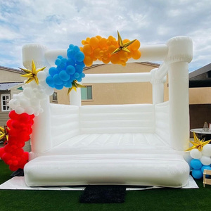 Thương mại lớp Pop Up Mini <span class=keywords><strong>Inflatable</strong></span> Trắng nhảy bouncy lâu đài ngoài trời đám cưới <span class=keywords><strong>Bouncer</strong></span> tổ chức sự kiện màu hồng nhà bị trả lại - Product Image 5