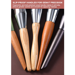 Premium Contour <span class=keywords><strong>Blush</strong></span> Fond de teint Poudre Pinceau Beauté Outil Doux Poils Synthétiques Manche En Bois Visage Pinceaux De Maquillage pour Débutants - Product Image 4