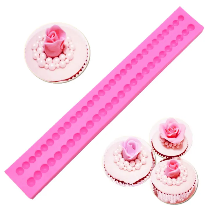 3D collana di perle in Silicone liquido fondente stampi per Cupcake Toppers cioccolato torta caramella biscotti decorazione di cottura