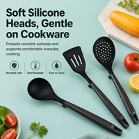 Ensemble d'accessoires de cuisine de luxe YMS Wholesale, 11 pièces, outils de cuisson en silicone PP de haute qualité avec poignée ergonomique, ustensiles de cuisine en stock