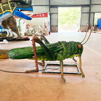 Eğlence Robot böcek ekran heykeli gerçekçi Animatronic böcek örümcek arı