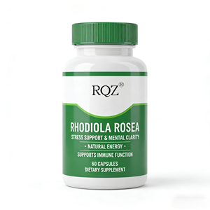 로제아 로디올라 500mg 성인용 캡슐 스트레스 지원 정신 명료함 자연 에너지 지원 면역 기능 식이 보충제 60 - Product Image 1