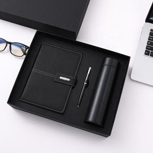 Set <span class=keywords><strong>de</strong></span> Regalo Corporativo <span class=keywords><strong>de</strong></span> Lujo Personalizable con Libreta Cosida con Hilo, Termo con LED, Logotipo Personalizado, Caja <span class=keywords><strong>de</strong></span> Regalo <span class=keywords><strong>de</strong></span> Cuero con Bolígrafo - Product Image 4