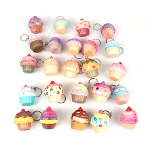 Kawaii cupcake squishy design palle antistress portachiavi giocattoli antistress anti stress