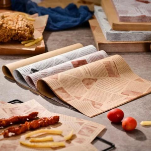 Papier sulfurisé réutilisable 30g/m², 35g/m², 40g/m² pour emballage de sandwichs, hamburgers et pains - Product Image 2